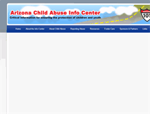 Tablet Screenshot of childhelpinfocenter.org